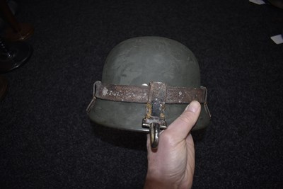 Lot 741 - A THIRD REICH M1935 PATTERN GERMAN HELMET