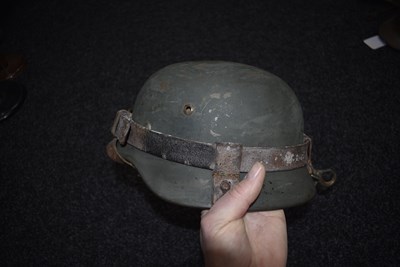 Lot 741 - A THIRD REICH M1935 PATTERN GERMAN HELMET