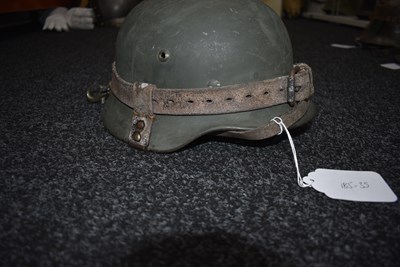 Lot 741 - A THIRD REICH M1935 PATTERN GERMAN HELMET