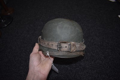 Lot 741 - A THIRD REICH M1935 PATTERN GERMAN HELMET