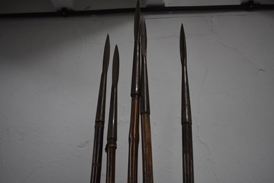 Lot 814 - FIVE VARIOUS LANCES