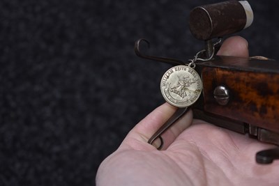 Lot 605 - AN EARLY 18TH CENTURY FLINTLOCK TINDER LIGHTER