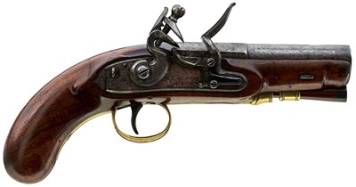 Lot 627 - A 40-BORE FLINTLOCK PISTOL BY J. HARDING & SON