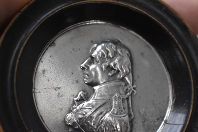 Lot 117 - A WHITE METAL NELSON MEDALLION