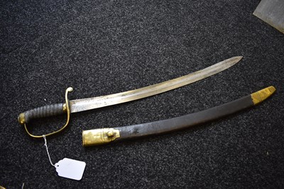 Lot 191 - A PRISON OR POLICE OFFICER'S SWORD