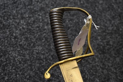 Lot 192 - A GEORGIAN CUSTOMS SWORD