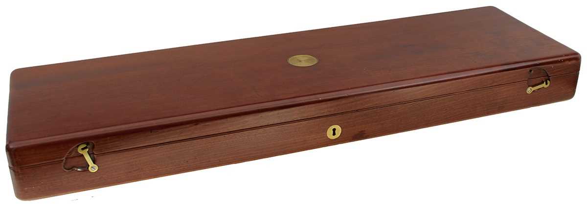 Lot 498 - A MAHOGANY SPORTING GUN CASE BY BLANCHE