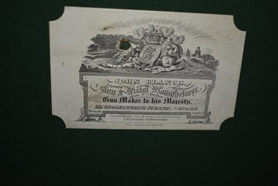 Lot 498 - A MAHOGANY SPORTING GUN CASE BY BLANCHE