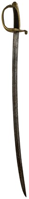 Lot 198 - A 19TH CENTURY FRENCH INFANTRY OFFICER'S SWORD