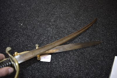 Lot 198 - A 19TH CENTURY FRENCH INFANTRY OFFICER'S SWORD