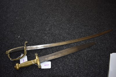 Lot 198 - A 19TH CENTURY FRENCH INFANTRY OFFICER'S SWORD