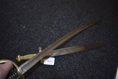 Lot 198 - A 19TH CENTURY FRENCH INFANTRY OFFICER'S SWORD