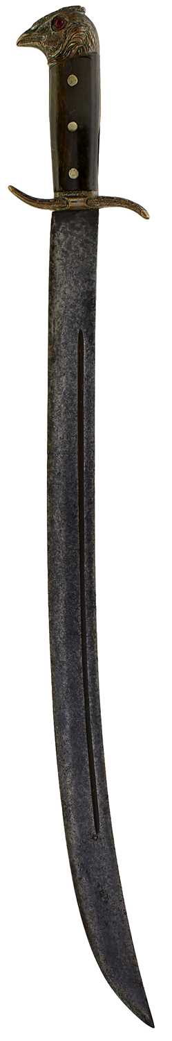 Lot 199 - A 19TH CENTURY AMERICAN CUTLASS