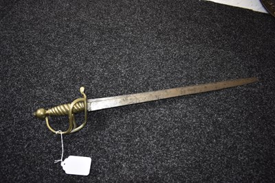 Lot 376 - A MID 18TH CENTURY INFANTRY HANGER