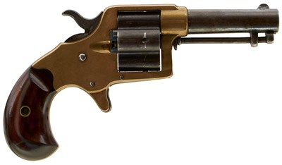 Lot 648 - A .41 CALIBRE RIMFIRE FOUR-SHOT COLT HOUSE MODEL OR CLOVER LEAF REVOLVER