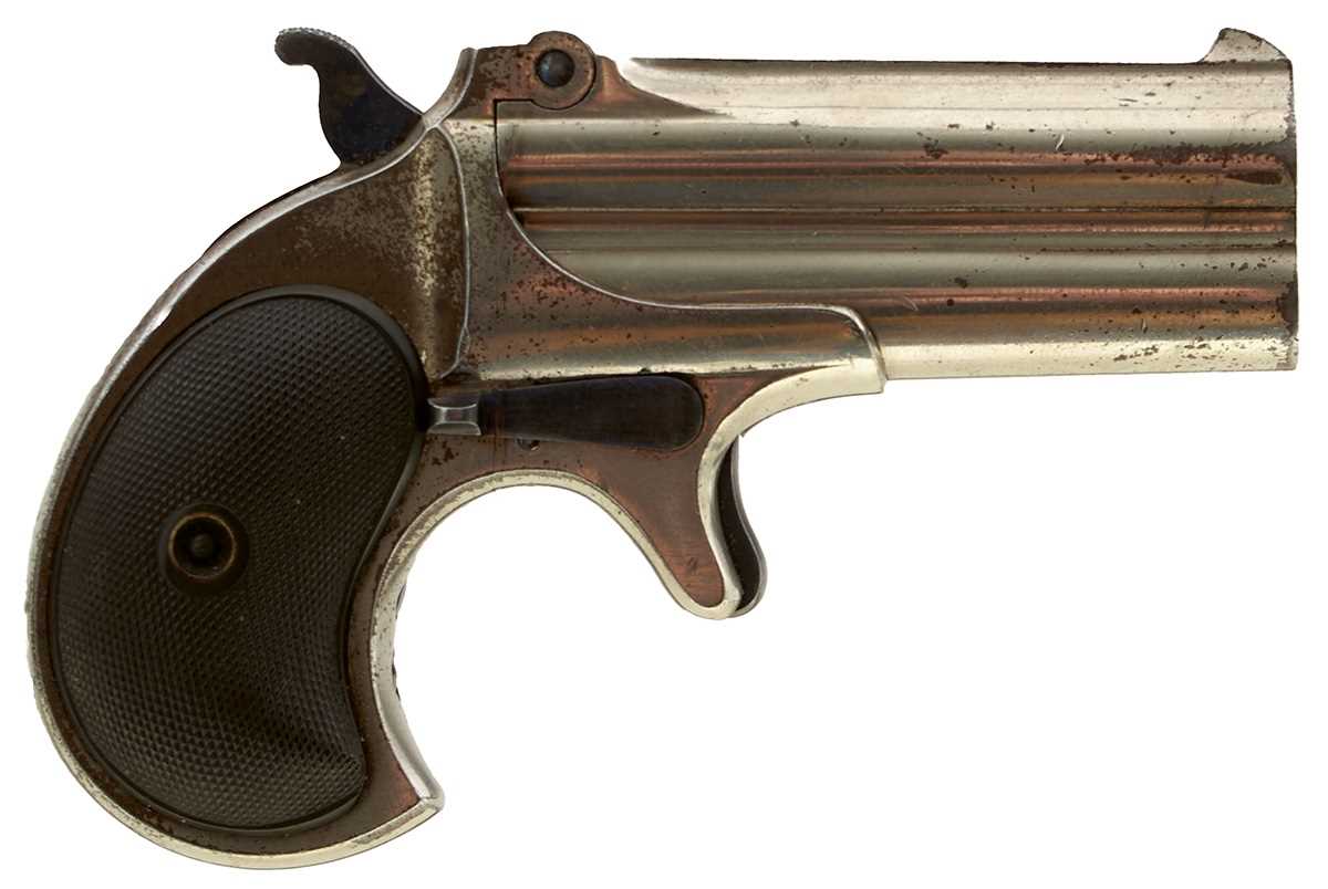 Lot 649 - A .41 CALIBRE RIMFIRE REMINGTON OVER AND UNDER DERINGER