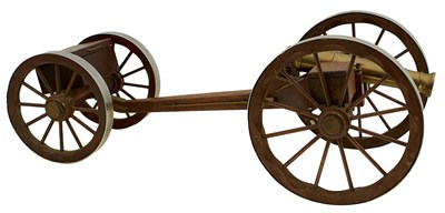 Lot 452 - A MODEL FIELD CANNON AND LIMBER