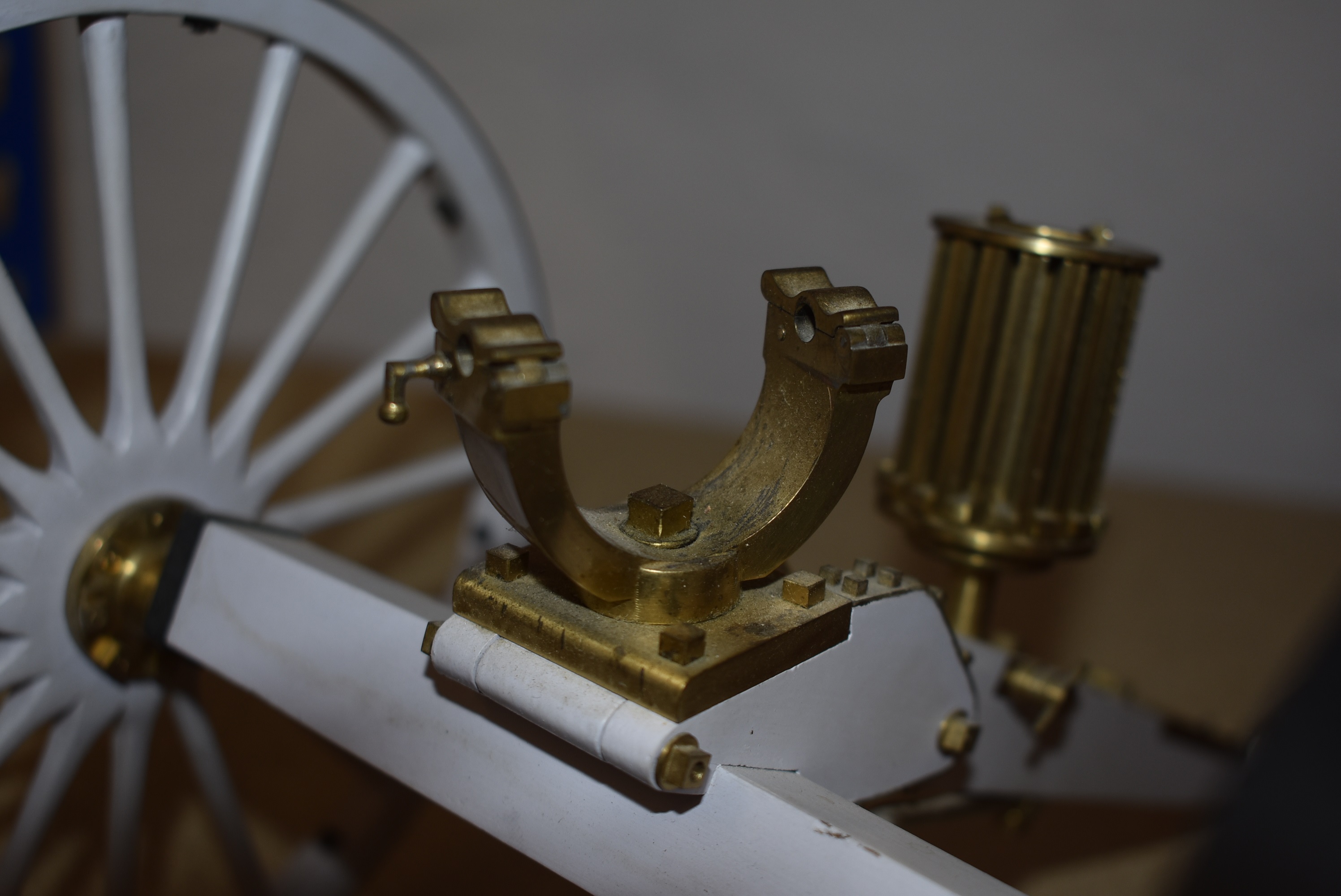 Lot 451 - A GOOD SCRATCH BUILT MODEL GATLING GUN