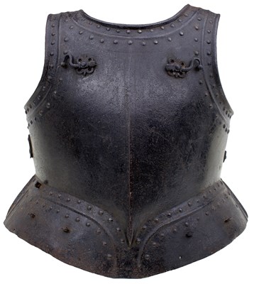 Lot 395 - AN ENGLISH PIKE OFFICER'S BREAST PLATE