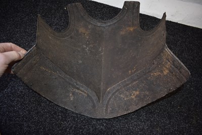 Lot 395 - AN ENGLISH PIKE OFFICER'S BREAST PLATE