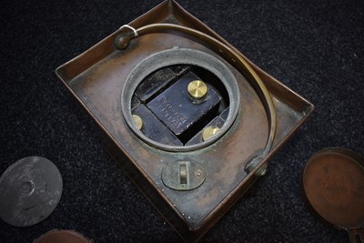 Lot 459 - A SQUARE FORM WALKER POWDER MAGAZINE
