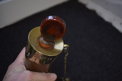 Lot 400 - OLD REF 157-20_M24 A CRIMEAN WAR PERIOD RUSSIAN NAVAL GUNNER'S POWDER HORN
