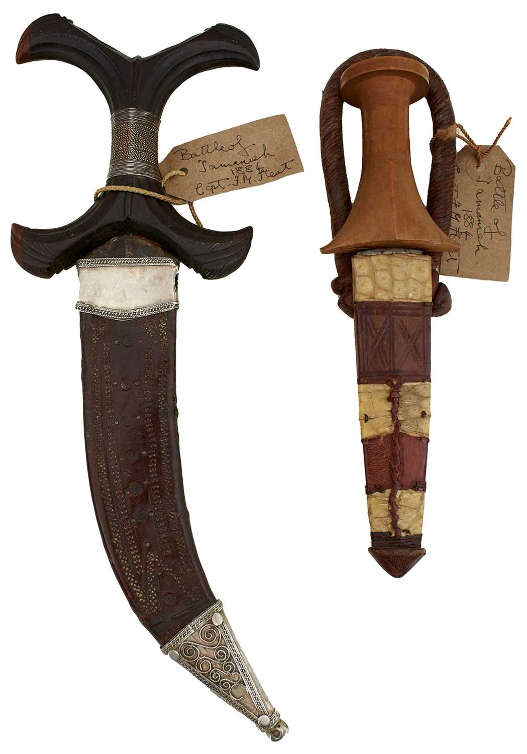 Lot 322 - A 19TH CENTURY SUDANESE BEJA DAGGER CIRCA 1880