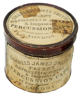 Lot 463 - A LARGE TIN OF PERCUSSION CAPS