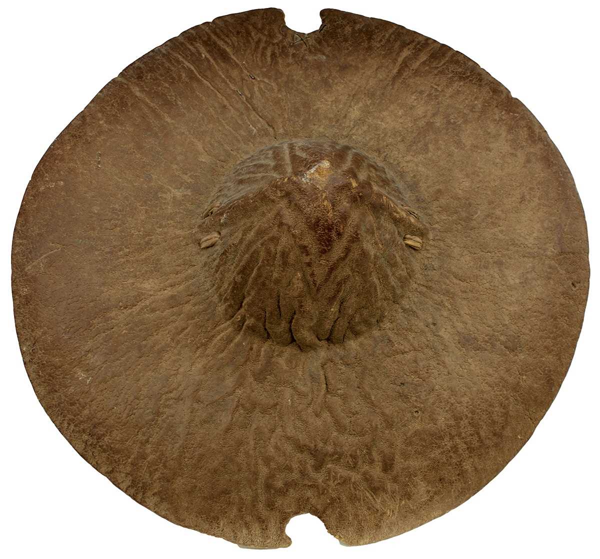 Lot 328 - A GOOD SUDANESE BEJA HIDE SHIELD