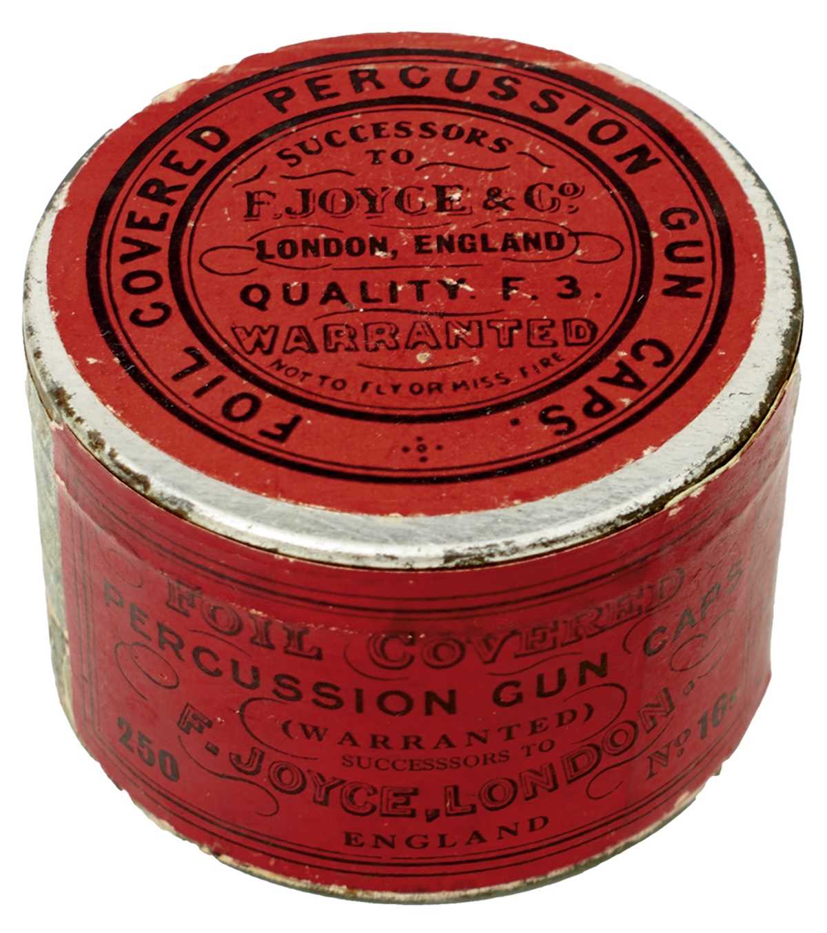 Lot 464 - AN UNOPENED TIN OF PERCUSSION CAPS