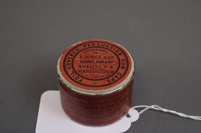 Lot 464 - AN UNOPENED TIN OF PERCUSSION CAPS