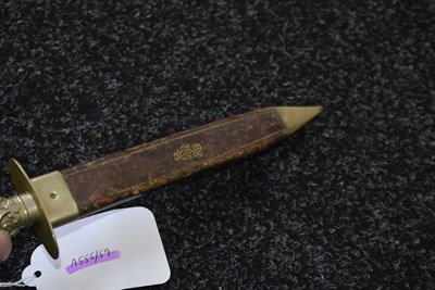 Lot 844 - A BOWIE KNIFE BY MANSON
