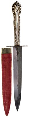 Lot 843 - A BOWIE KNIFE BY TAYLOR