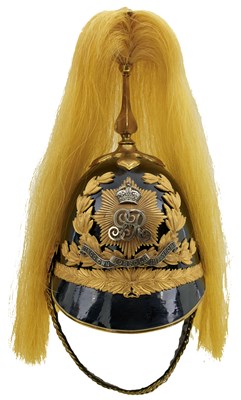 Lot 703 - A RARE GVR KING'S OWN NORFOLK IMPERIAL YEOMANRY HELMET