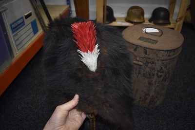 Lot 708 - A VICTORIAN OFFICER'S 5TH NORTHUMBERLAND FUSILIERS BEARSKIN