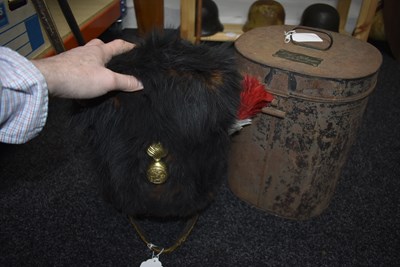 Lot 708 - A VICTORIAN OFFICER'S 5TH NORTHUMBERLAND FUSILIERS BEARSKIN