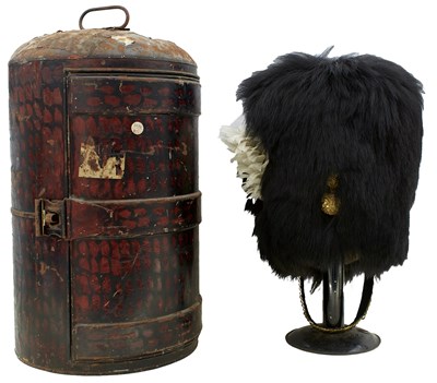 Lot 706 - AN OFFICER'S BEARSKIN TO THE ROYAL SCOTS FUSILIERS