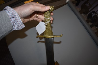 Lot 305 - A RARE FRENCH MARINE ARTILLERY SHORT SWORD OR SIDEARM