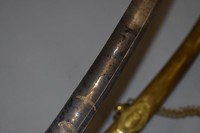 Lot 140 - A SCARCE WATERLOO PERIOD FRENCH ARMY TAMBOUR (DRUM) MAJOR'S MAMELUKE OR SWORD