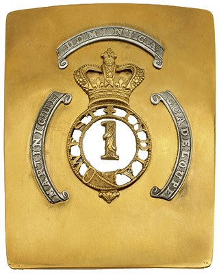 Lot 773 - AN OFFICER'S SHOULDER BELT PLATE TO THE 1ST WEST INDIA REGIMENT