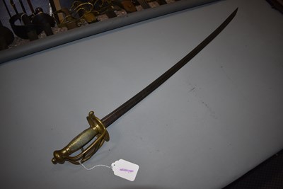 Lot 141 - A VERY RARE EARLY 18TH CENTURY FRENCH ROYAL SWISS GARDE'S SWORD