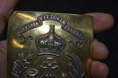 Lot 774 - AN OFFICER'S SHOULDER BELT PLATE TO THE 68TH REGIMENT (DURHAM LIGHT INFANTRY)