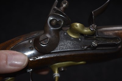 Lot 499 - A RARE .650 CALIBRE FRENCH FLINTLOCK AN IX CAVALRY PISTOL