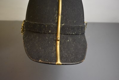 Lot 744 - A VICTORIAN ROYAL ARTILLERY SCOTTISH DIVISON OFFICER'S BLUE CLOTH HELMET