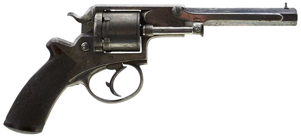 Lot 633 - AN IRISH .442 RIMFIRE SIX-SHOT TRANTER MODEL 1863 ARMY REVOLVER