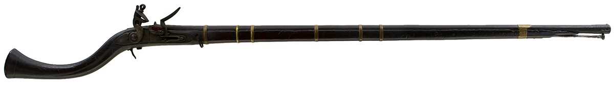 Lot 310 - A 22-BORE FLINTLOCK AFGHAN MUSKET