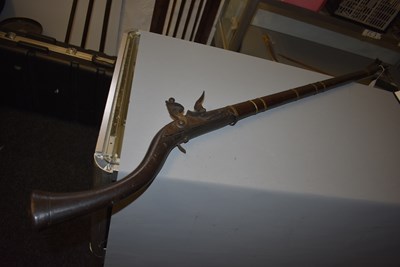 Lot 310 - A 22-BORE FLINTLOCK AFGHAN MUSKET