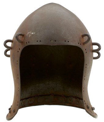 Lot 400 - AN ITALIAN BASCINET OR HELMET