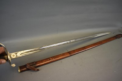 Lot 170 - A CLEAN RASC OFFICER'S SWORD TO CAPTAIN CHARLES TRACHSEL GLADWELL-MOORE