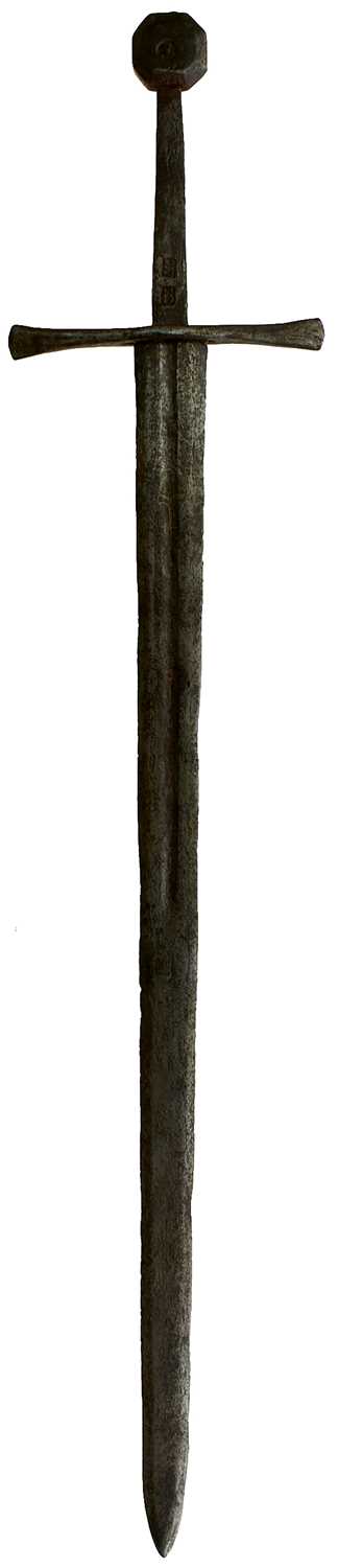 Lot 419 - A 13TH CENTURY KNIGHTLY SWORD